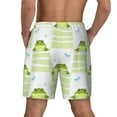 thumbnail image 2 of Lsque Mens Swim Trunks Frogs and Dragonflies Pattern - Bathing Suit Compression Liner - Beach Swim Shorts Swimwear - (S-3XL) - Stretch Quick Dry -Medium, 2 of 9