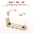 thumbnail image 2 of Unique Bargains Arm Rest for Nails Tech Professional Adjustable Nail Arm Rest Cushion Nail Arm Rest Soft Manicure Hand Rest Stand White 1 Set, 2 of 7