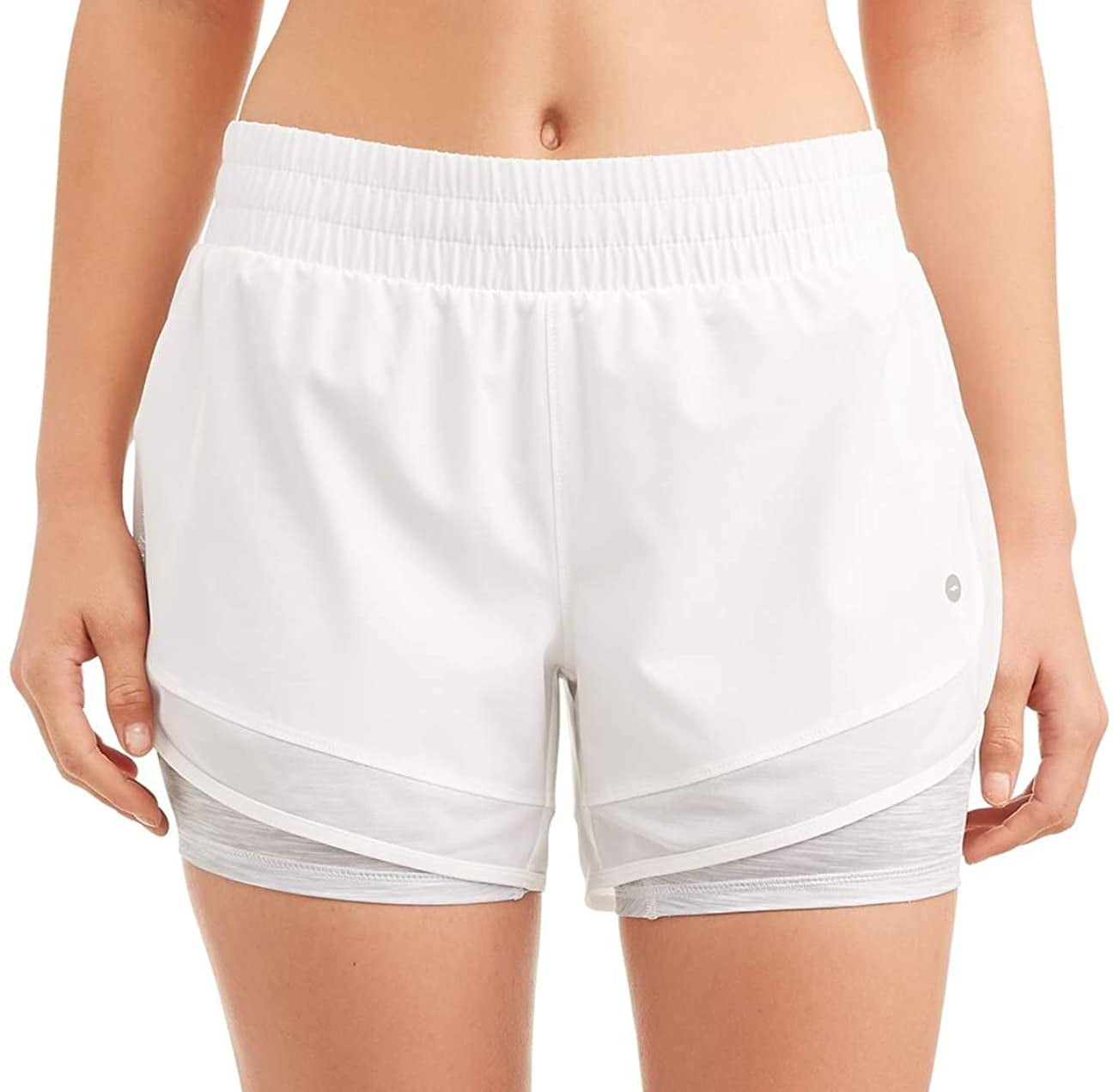 Avia Womens Core Active Woven Running Short with Compression Bike Liner