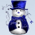thumbnail image 2 of CafePress - Cute Snowman In Blue Velvet Long Sleeve Infant T S - Long Sleeve Infant T-Shirt, 2 of 2