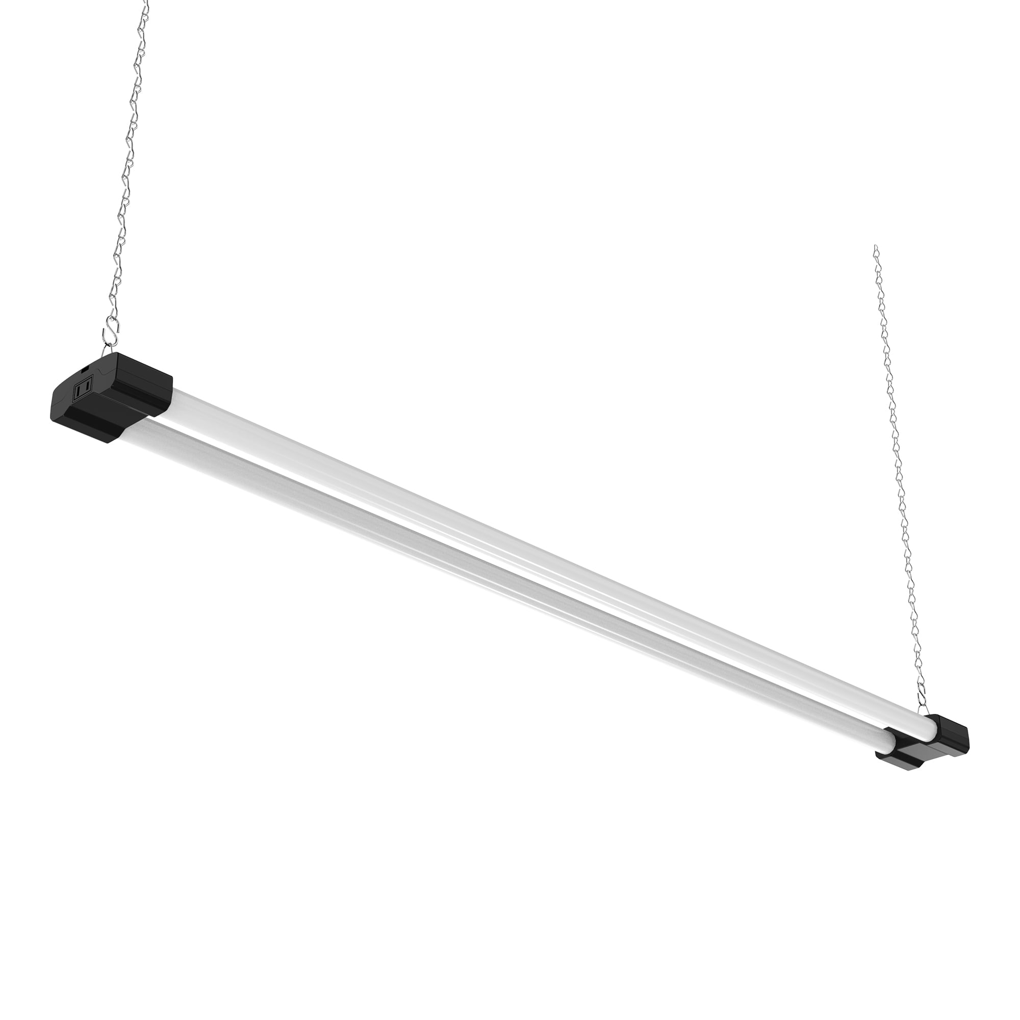 DYMOND 4 FT 40W LED Shop Light Fixture with Inline Switch, Hanging or Flush Mount, Bright Daylight 5000K for Garage Workshop Basement 4-PACK