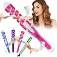 thumbnail image 2 of SDOHIG Spiral Curling Iron, Non-ironing Eddies Curling Wands, Hair Curlers, Fast Heating Hair Curler Without Damaging Hair, Suitable for All Hair Type, 2 of 8