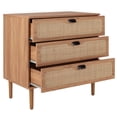 thumbnail image 6 of SAFAVIEH Irelia Coastal Style 3 Drawer Chest, Oak (31.1 in. W x 18.3 in. D x 32.4 in. H), 6 of 14
