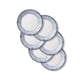 thumbnail image 1 of Corelle Vitrelle Juego de platos para ensalada Triple capa de vidrio y resistente a astillas Platos redondos livianos de 9 pulgadas Portofino Caspian 6 piezas, 1 of 8