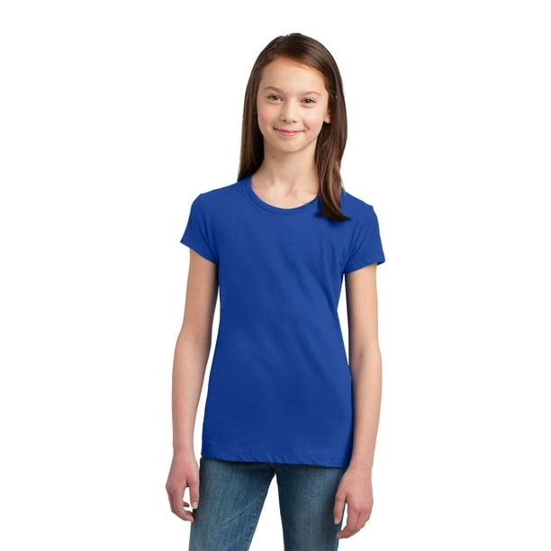 District® Girls The Concert Tee®. DT5001YG Azul Real Profundo XS Distrito DT5001YG