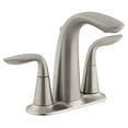 thumbnail image 2 of Kohler K-5316-4-BN 2 Handle Lever 4" Centerset Bathroom Faucet 1.5 GPM Nickel, 2 of 2