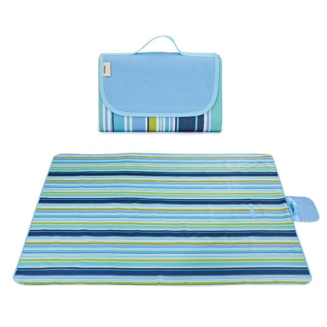 Couverture de Pique-Nique Anti-Sable Tapis de Plage, Couverture Imperméable Tapis de Camping Pliable, Tapis Portable Sans Sable Couverture d'Extérieur pour Voyage Camping Randonnée Pique-Nique