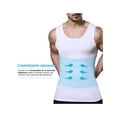 thumbnail image 3 of Camiseta Interior Hombre Control De Postura Soporte Lumbar Blanca G, 3 of 6