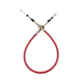 thumbnail image 3 of DYNWAVECA Shifter Cable 4 ft Length Red Premium Easy Installation Sturdy Spare Parts Direct Replaces Eyelet Threaded for B&M 80832, 3 of 7