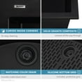 thumbnail image 6 of Ruvati Drop-in Topmount Granite Composite Single Bowl Kitchen Sink - Midnight Black, 6 of 12