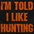 thumbnail image 6 of I'm Told I Like Hunting Funny Babies Unisex Plus Size Hoodie Brisco Brands 3X, 6 of 6
