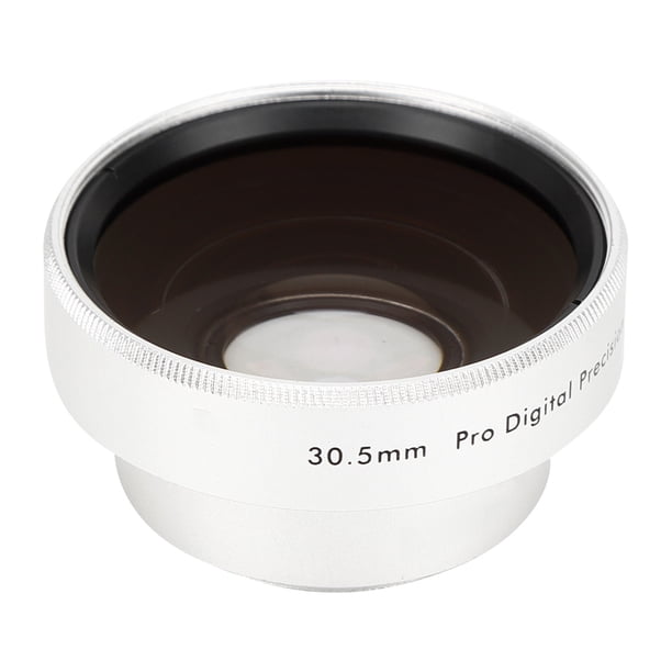 Lente de cámara Bling Bling 0.45X gran angular Vidrio óptico plateado