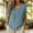 A80 Blue, variant on Womens Linen Retro Boho Floral Embroidered Front Short Sleeve Shirts Round Neck Casual Relaxed Fit Summer Flowy Vintage Tunic Blouses Holiday Vacation Everyday Tops Tees