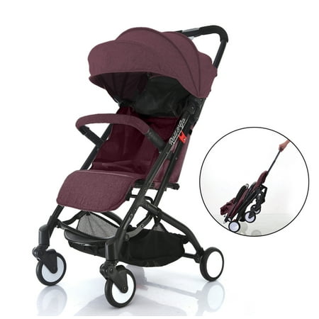 Roll & Go Lightweight , Extra Wide Seat,Full Recline,Quick EZ One Hand Fold in Seconds and
