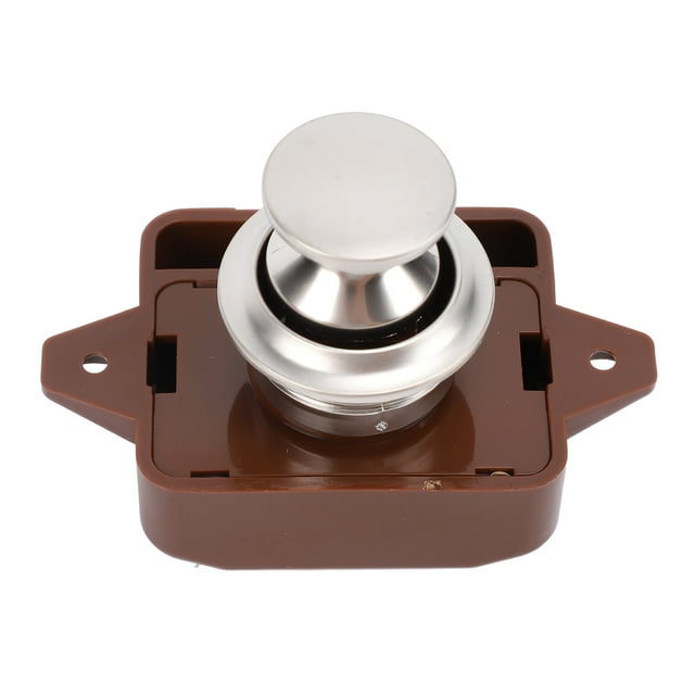 Drawer Door Push Button Lock Latch Keyless Cupboard Push Button Latch for RV Yacht Motorhome Caravan, Suitable for RV, Yachts, Motorhome, Campervan, Caravan