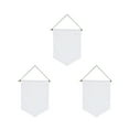 thumbnail image 3 of White Canvas Banners for Decor Paint Embroidery DIY Display 3 Pieces 7.5 Inches, 3 of 9