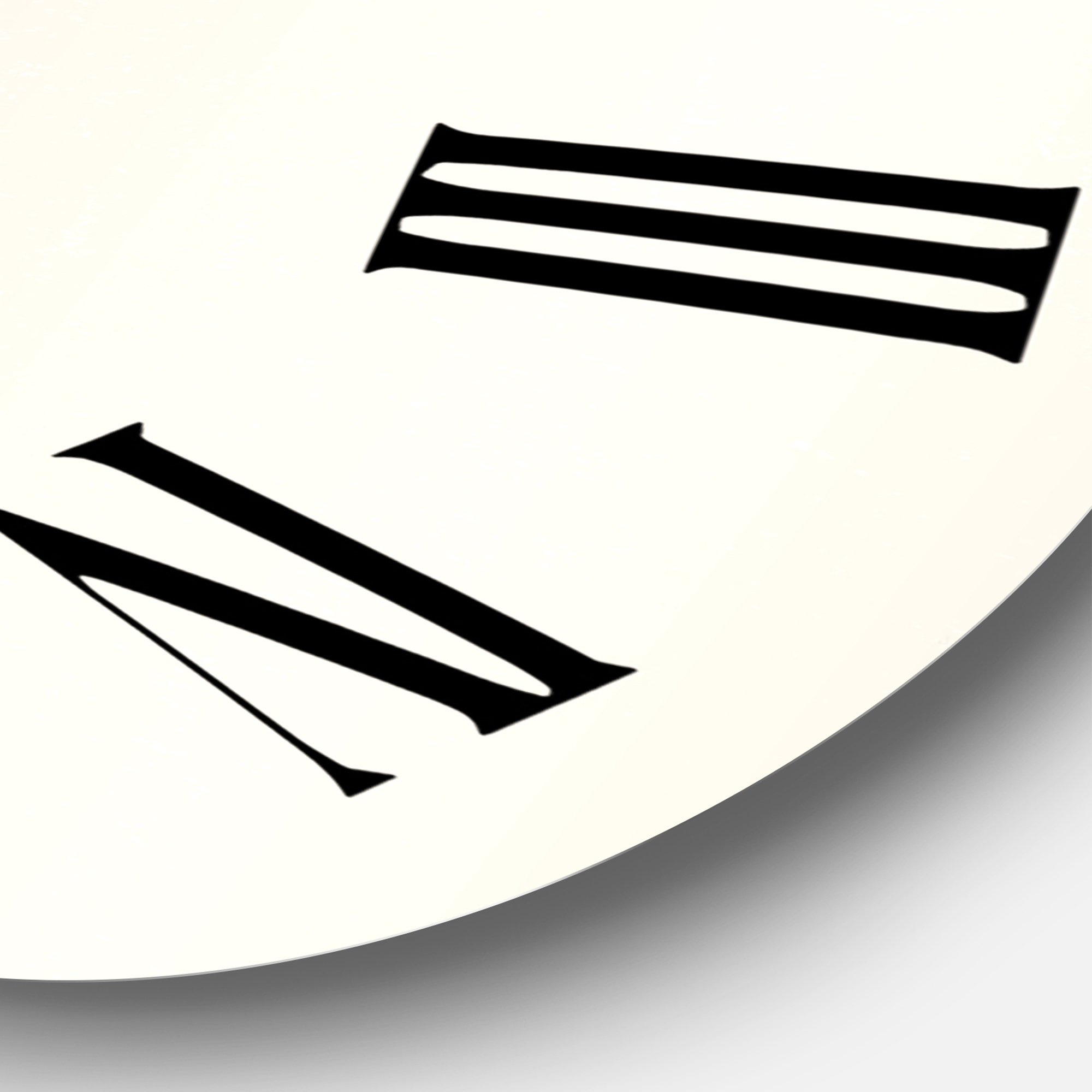 Designart 1 in Modern,Contemporary Wall Clock