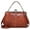 Brown, variant on CoCopeanut Retro Hollow Handbag for Women PU Leather Shoulder Bag Evening Clutch Bag Kiss Lock Closure Crossbody Bag Purse