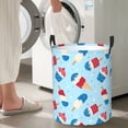 thumbnail image 7 of DouZhe Waterproof Collapsible Large Laundry Baskets, Patriotic Ice Cream Prints Circular Hamper with Handles, 7 of 7