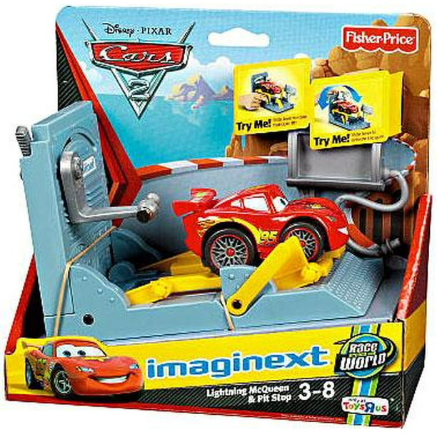 Disney Cars Imaginext Lightning McQueen & Pit Stop Playset Walmart