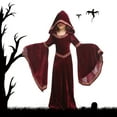 thumbnail image 2 of Penkiiy Robe de Fête Cosplay pour Tout-Petits Enfants Filles Mode Vampires Cosplay Style Européen Médiéval Robe Cape, 2 of 9