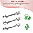thumbnail image 2 of Smarty 11.25 Silver Disposable Plastic Serving Salad Scissor Tongs 50ct, 2 of 6