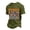 Army Green, variant on Mens Monkey T-shirts Waffle Crweneck Short Sleeve T Shirts Regular Fit Breathable Punch Graphic Tshirts, Black L