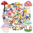 thumbnail image 3 of 35pcs-50pcs Colorful Sticker Pack Mushroom Stationery Stickers Cute Graffiti Decals for Luggage Laptop Suitcase, 3 of 9