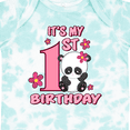 thumbnail image 4 of Inktastic It's My First Birthday with Panda Bear Girls Baby Bodysuit, 4 of 5