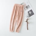 thumbnail image 2 of Girls Fleece-Lined Pajama Pants Warm Thick Flannel Lounge Bottoms Winter Thermal Sleepwear for Toddlers and Kids Indoor Outdoor Cozy Wear, 2 of 4
