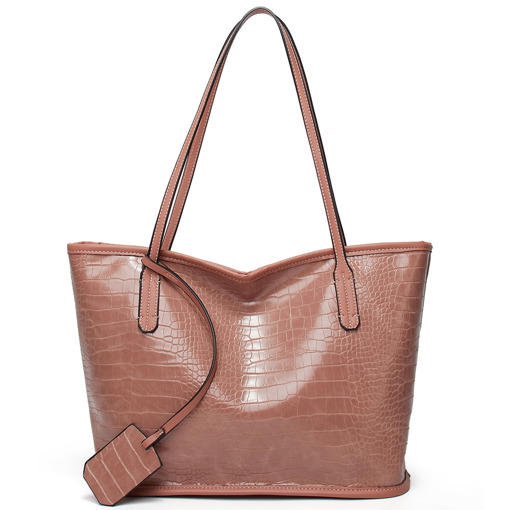 Women pu Leather Handbags Female Shoulder bag Lady Tote Large Capacity Zipper 