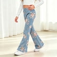 thumbnail image 6 of Avtoify Girls Pants Kids Girls Print Soft Elasticity Casual Flared Trousers Pants, 6 of 9