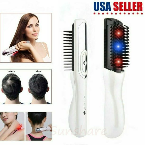 2 in1 Laser Massage Comb Infrared Hair Growth Regrowth Hair Loss Treatment  Brush 