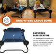 thumbnail image 4 of Disc-O-Bed Large Outdoor Convertible 2 Person Portable Camping Bunk Cots, Navy, 4 of 12