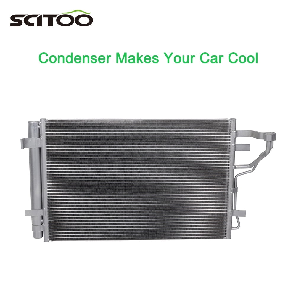 SCITOO A/C Condenser 3591 Compatible with 2007 2008 2009 2010 2011 2012 2013 for Hyundai Elantra