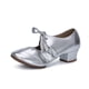 thumbnail image 3 of Zapatos de baile latino para mujer, zapatillas de baile de salón con tacón cuadrado, suela suave, talla 34-42, 3 of 5