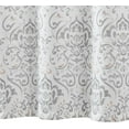 thumbnail image 3 of Boho Farmhouse Grey Floral Shower Curtain, Medallion Damask Shower Curtains for Bathroom, Moss Inky Retro Vintage Pattern Waterproof Fabric Shower Curtain, Bath Decor with Hooks 70x72 inches, 3 of 6