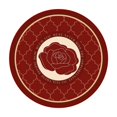 thumbnail image 2 of Snmubt Rose Round Placemat for Dining Table Rubber Table Mats Kitchen Accessories Decoration Placemat Home (Red, Rubber), 2 of 6