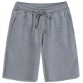 thumbnail image 2 of fatyb Casual Shorts for Men Drawstring Summer Beach Shorts Solid Color Comfy Vacation Shorts with Pockets, 2 of 3