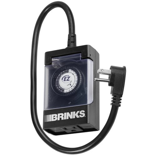 Brink's Timer Analog Outdr 18" Cord 1-outlet