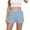 Light Blue, variant on JSheng Women's Shorts Stretchy Casual Summer Shorts Retro Checkered Comfort Stretch Shorts for Women Light Blue XL