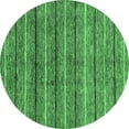 thumbnail image 1 of Ahgly Company Indoor Round Abstract Emerald Green Modern Area Rugs, 7' Round, 1 of 4