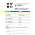 thumbnail image 2 of Wheel Hub Assembly Set - Compatible with 2003 - 2007 Volvo XC90 2004 2005 2006, 2 of 2
