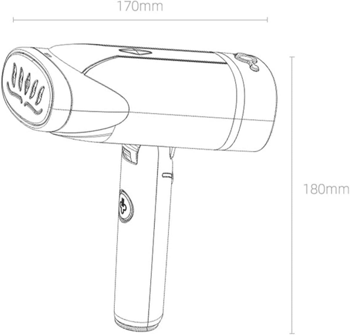 Irons, Handheld Garment Steamer Household Fabric Steam Iron Mini Portable Vertical Fast-Heat For Clothes Ironing Iron
