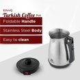 thumbnail image 4 of Cafetera turca ETHNIQ de acero inoxidable 120V 0,3 L, 4 of 7