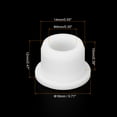 thumbnail image 2 of 12Pcs T Type Rubber Grommet Mount Dia 14mm ID 9mm Seal Protection Flexible Hole Plugs for Cable Pipe White, 2 of 5