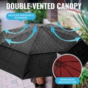 Repel Windproof Travel Umbrella, Auto Open Close Folding Umbrella Wind Tested to 100MPH