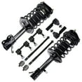 thumbnail image 2 of CCIYU Complete Suspension Kit Fits 98 99 00 01 02 for Chevrolet Prizm, 93 94 95 96 97 98 99 00 01 02 for Toyota Corolla Includes Strut Spring Assembly, Stabilizer Bar Link Kit, Tie Rod End, 2 of 5