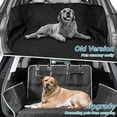 thumbnail image 3 of Unique Bargains Dog Car Seat Cover for Back Seat Multi-Layered Waterproof Design Pet Trunk Mat with Side Flaps Black, 3 of 7