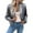 Silver, variant on Duoif Womens Jacket Ladies' Pure Color Stitching Thin Fashionable Outerwear Slim Fitting Casual Jacket Top Jackets for Women Beige L